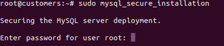 sudo mysql_secure_installation