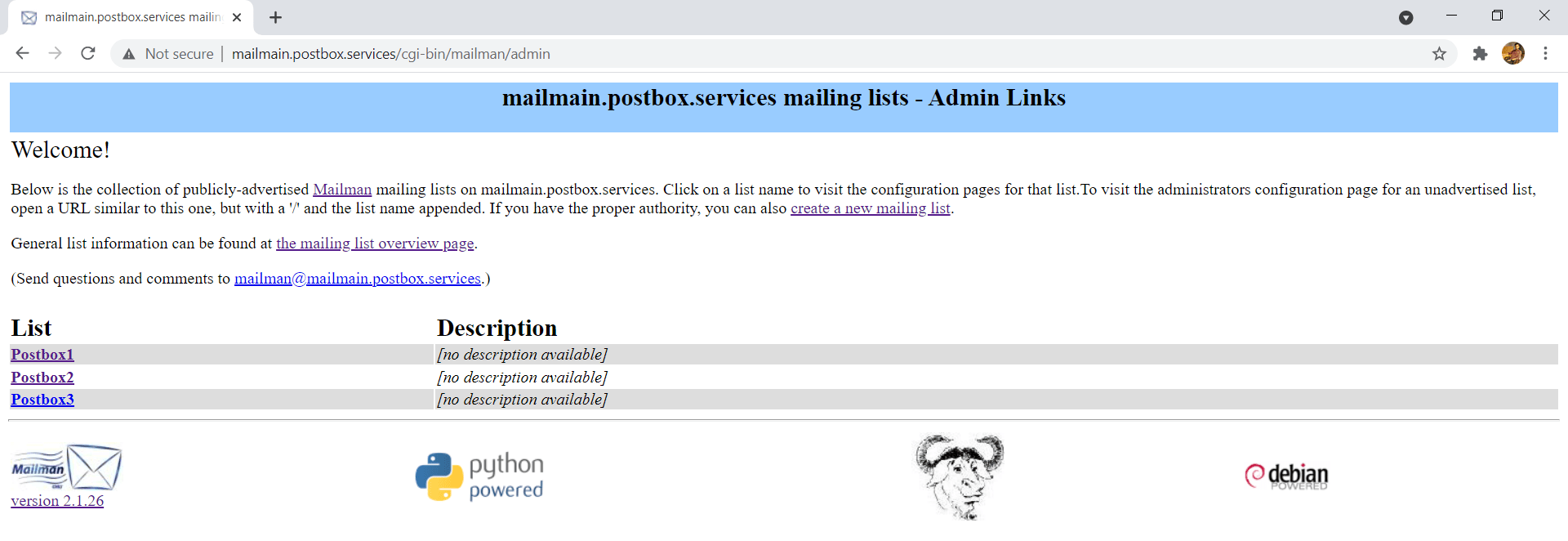 GNU Mailman: An open source mailing list management tool