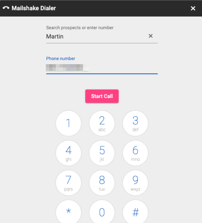 Mailshake Dialer