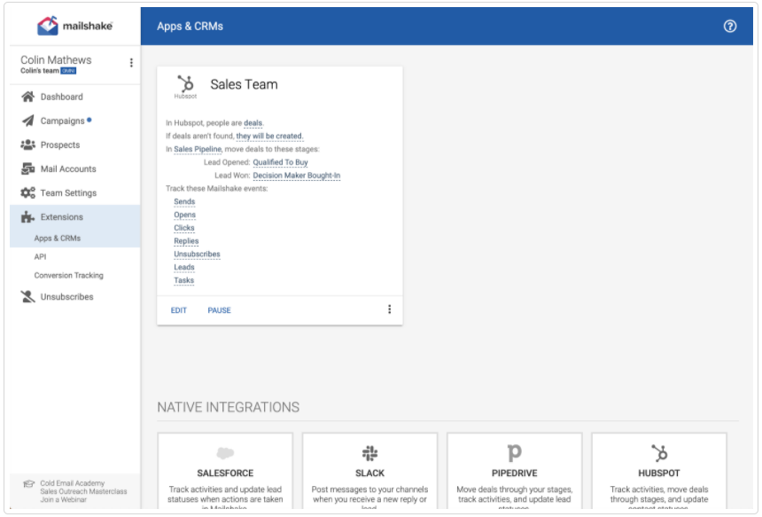 Mailshake Integrations