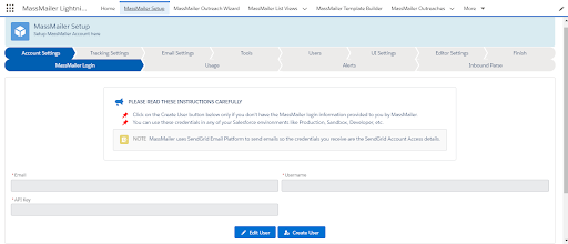 massmailer settings