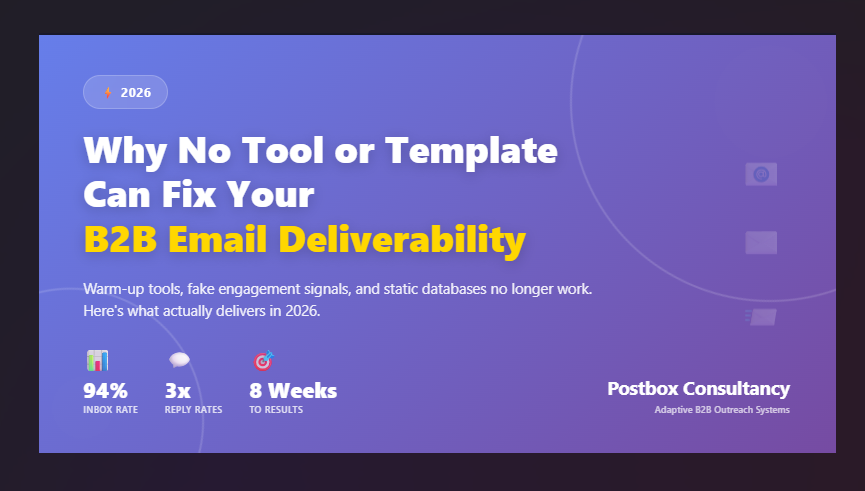 Why no tools or templates can fix your B2B email deliverability in 2026